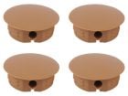 Raccord d'angle rond avec capot - Brown