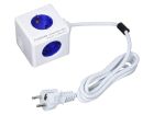 PowerCube Extended avec barrette d'alimentation bleue Dock