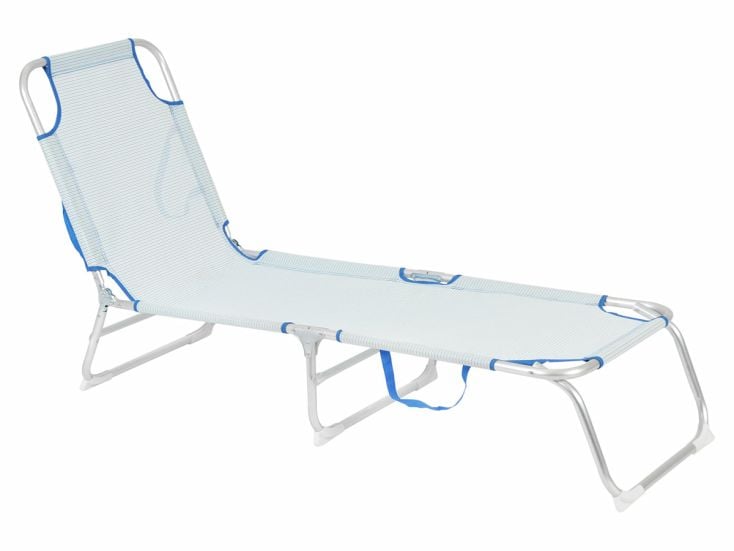 Chaise longue en aluminium