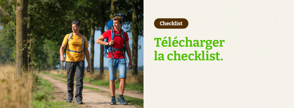 Checklist voyage en sac à dos gratuite