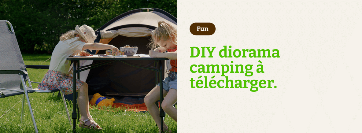 DIY diorama camping à télécharger