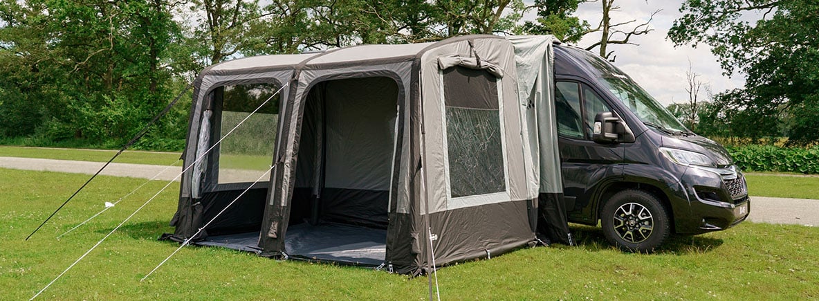 Auvent gonflable pour camping-car ou fourgon