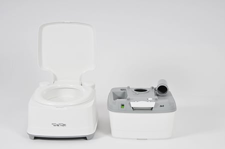 Toilette portable Thetford Campa Potti Cube capacité du réservoir